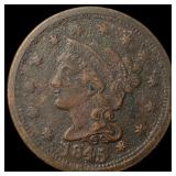 1845 Braided Hair Large Cent LIGHTLY  CIRCULATED