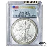 2009 Silver Eagle PCGS MS70
