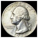 1938-S Silver Washington Quarter CLOSELY UNCIRCULA