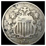 1868 Shield Nickel LIGHTLY CIRCULATED