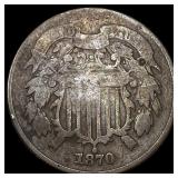 1870 Two-Cent Piece NICELY CIRCULATED