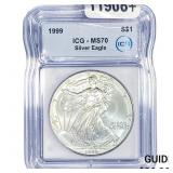 1999 Silver Eagle ICG MS70