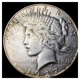 1927-S Silver Peace Dollar NEARLY UNCIRCULATED