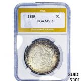 1889 Morgan Silver Dollar PGA MS63