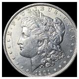 1901 Silver Morgan Dollar CLOSELY  UNCIRCULATED