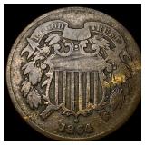 1864 Bronze Two-Cent Piece NICELY CIRCULATED