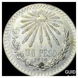 1919 Mexico Silver 1 Peso
