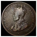1924 British Honduras Bronze 1 Cent