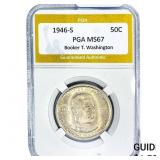 1946-S Booker T Half Dollar PGA MS67