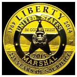 2015-W Gold $5 U.S. Marshals Service GEM PROOF