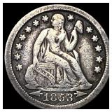 1853-O Seated Liberty Dime (Arrows) LIGHTLY CIRCUL