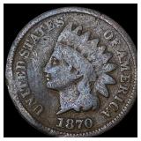 1870 Indian Head Cent NICELY CIRCULATED
