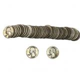 [40 Coins] Mixed Dates Washington Silver Quarter