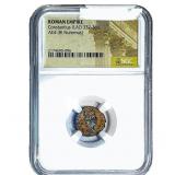 Roman Constantius II AD 337-361 AE4 BI Nummus NGC