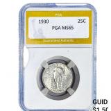 1930 Standing Liberty Quarter PGA MS65