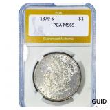 1879-S Morgan Silver Dollar PGA MS65