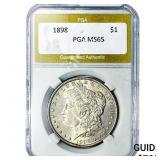 1898 Morgan Silver Dollar PGA MS65