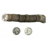 [40 Coins] Mixed Dates Washington Silver Quarter