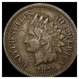 1871 Indian Head Cent LIGHTLY CIRCULATED