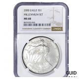 2000 Silver Eagle NGC MS68