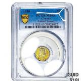 1910 Canada Silver 5 Cents Pointed Leaves PCGS