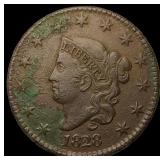 1828 Coronet Head Large Cent CLOSELY  UNCIRCULATE