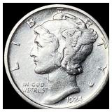 1924-D Silver Mercury Dime CLOSELY  UNCIRCULATED