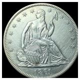 1861 Silver Seated Liberty Half Dollar  UNCIRCULA