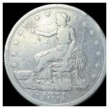 1874-CC Silver Trade Dollar LIGHTLY  CIRCULATED