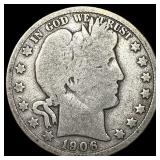 1906-D Silver Barber Half Dollar NICELY CIRCULATED