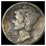 1924-S Silver Mercury Dime NICELY CIRCULATED