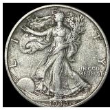 1933-S Silver Walking Liberty Half Dollar NEARLY U