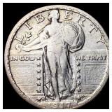 1917-S Silver Standing Liberty Quarter NEARLY UNCI