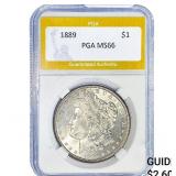 1889 Morgan Silver Dollar PGA MS66