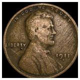 1911-S Lincoln Wheat Cent NICELY CIRCULATED