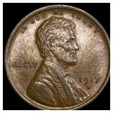1917-D Lincoln Wheat Cent CHOICE AU