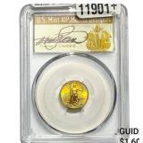 2017 1/10oz Gold American Eagle $5 PCGS MS70