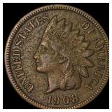 1908-S Indian Head Cent NEARLY UNCIRCULATED