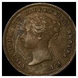 1844 Ceylon Copper 1/2 Farthing