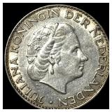 1964 Netherlands Silver Gulden