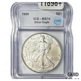 1999 Silver Eagle ICG MS70