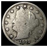 1912-S Liberty Head Nickel NICELY CIRCULATED