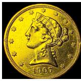 1907-D Liberty Head Half Eagle $5 Gold HIGH GRADE