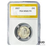 1917 Standing Liberty Quarter PGA MS65 FH