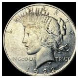 1922 Silver Peace Dollar CHOICE AU
