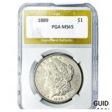 1889 Morgan Silver Dollar PGA MS65