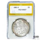1881-S Morgan Silver Dollar PGA MS67