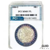 1880-O Morgan Silver Dollar PCI MS63 PL