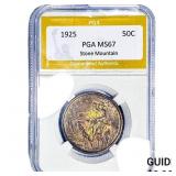 1925 Stone Mountain Half Dollar PGA MS67