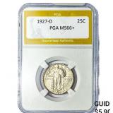 1927-D Standing Liberty Quarter PGA MS66+